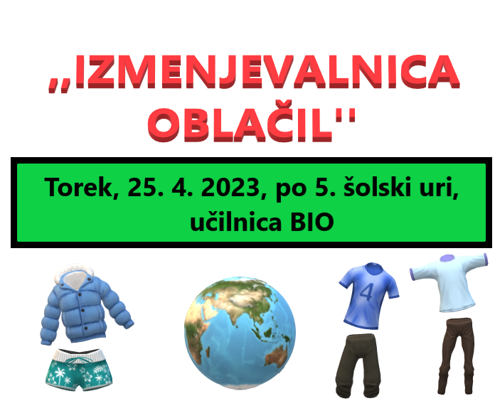 IZMENJEVALNICA OBLAČIL